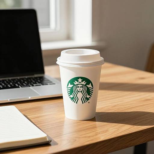 Starbucks Coffee Workspace Scene