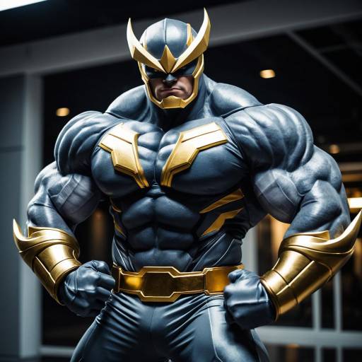 Machamp Cosplay Costume with Four Muscular Arms