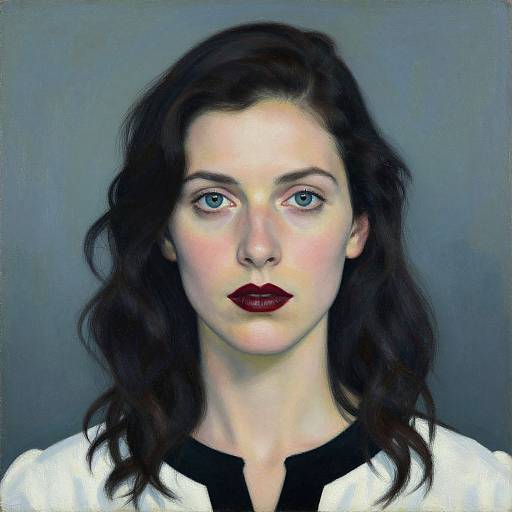 Marlene Dumas Inspired Woman Portrait