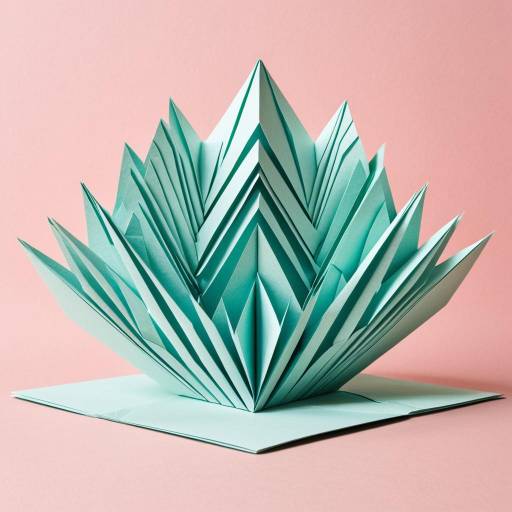 Intricate Blue Kirigami Paper Art