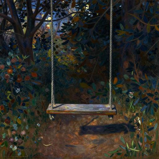 Twilight Swing in Dramatic Chiaroscuro