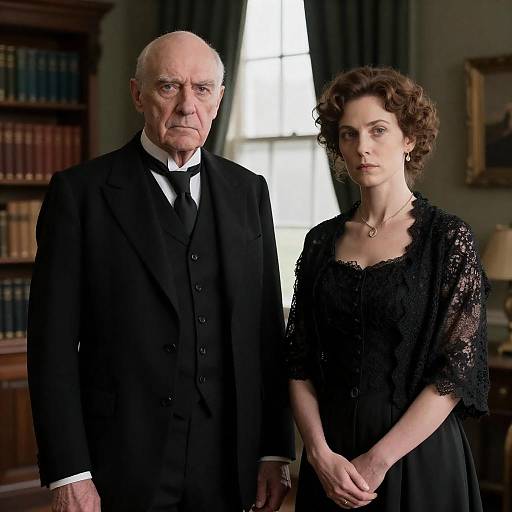 Victorian Portrait of an Elderly Couple