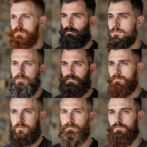 Men's Beards in Various Styles