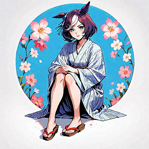 Bitter Glace in Yukata Anime Style