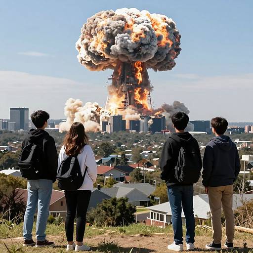 Teenagers Witness Nuclear Explosion