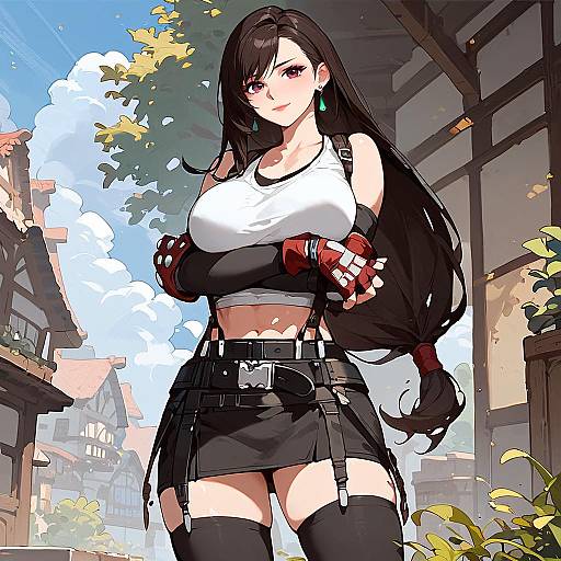 Tifa Remake Confident Town Pose