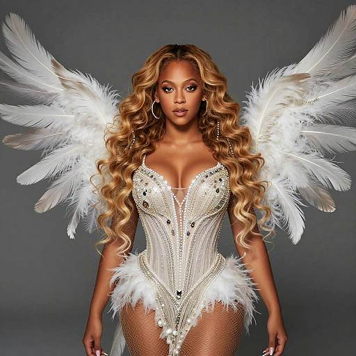 Epic Fantasy Phoenix Feather Portrait