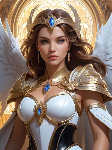 Elegant Portrait of a Fallen Angel