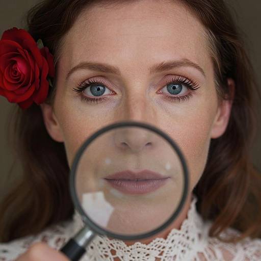 Photorealistic Portrait of Woman with Rose