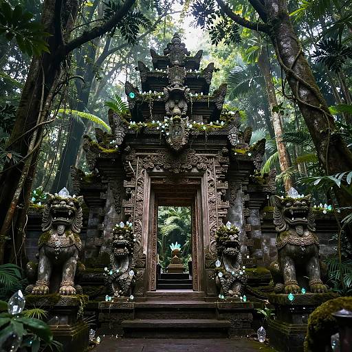 Ancient Mafia Temple in Rainforest