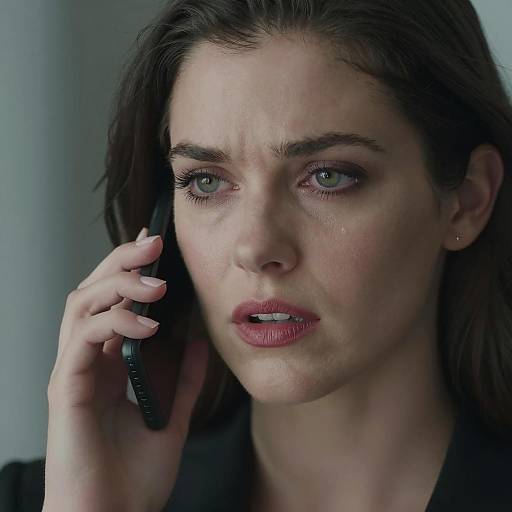 Intense Close-Up of a Woman Talking