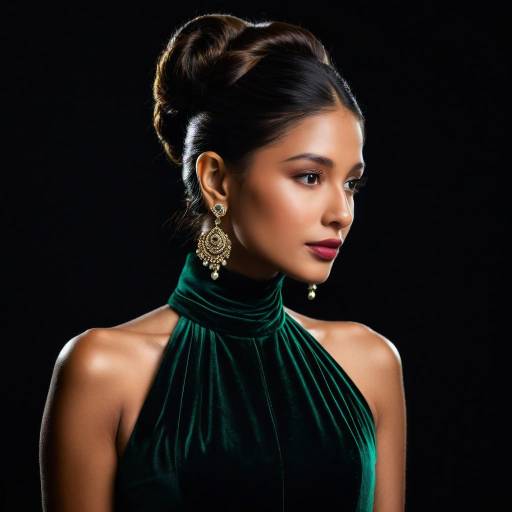 Sophisticated South Asian Elegance in Velvet
