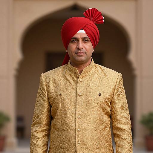 Elegant Marriage Sherwani Attire