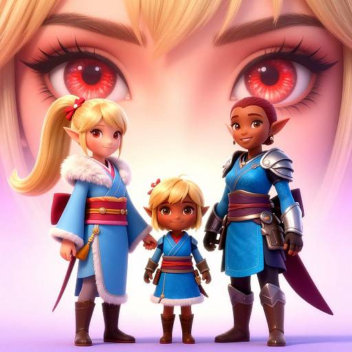 Mother and Daughter Elf Duo