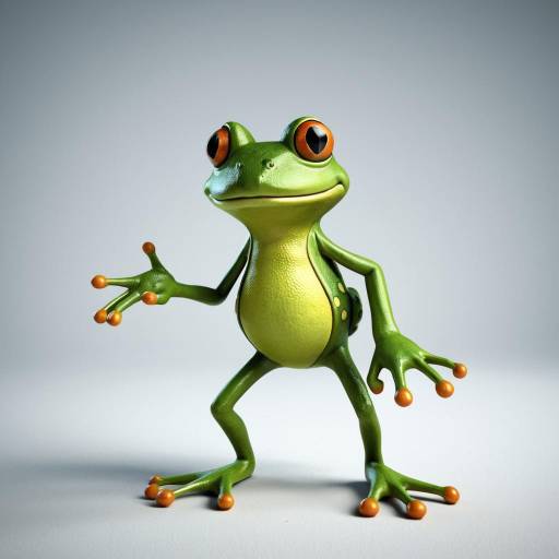 Playful 3D Cartoon Frog Animation
