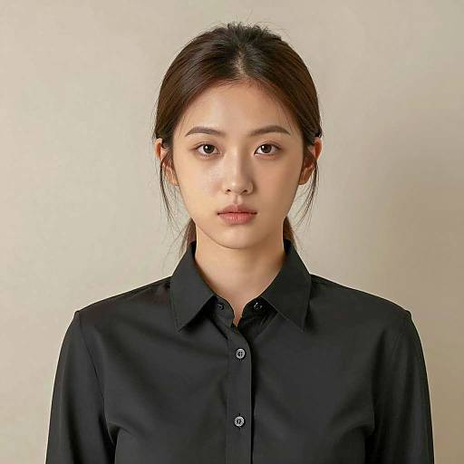 Elegant Portrait of Young Asian Woman