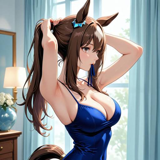 Admiring the Horse Girl Character
