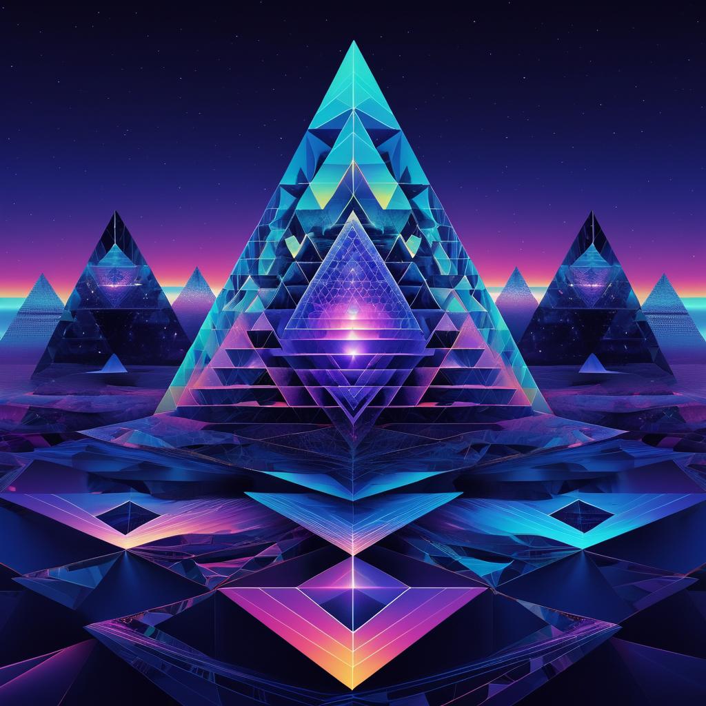 Fractal Fantasy: A Neon Entity Emerges