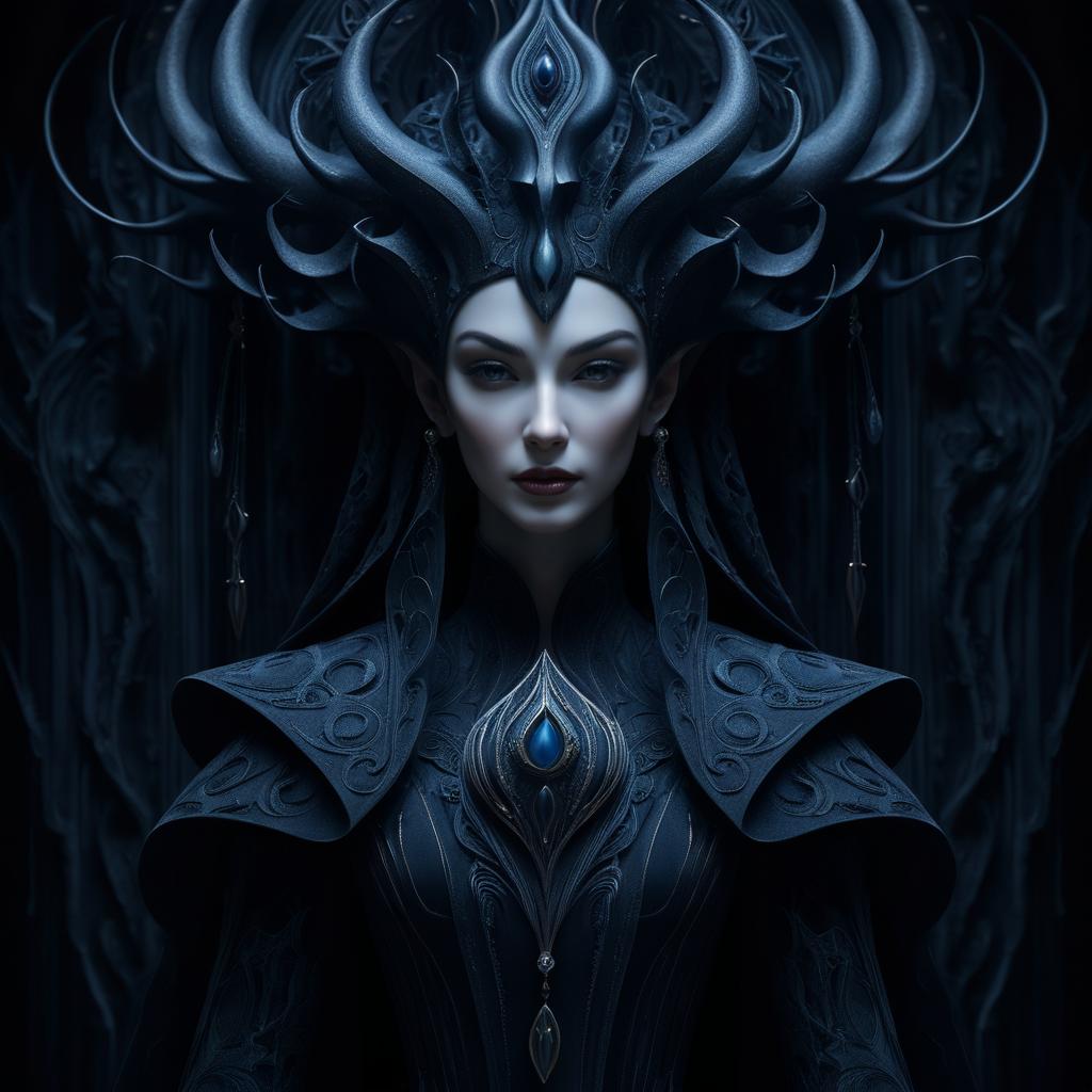 Eldritch Deity: Atmospheric Portrait Art