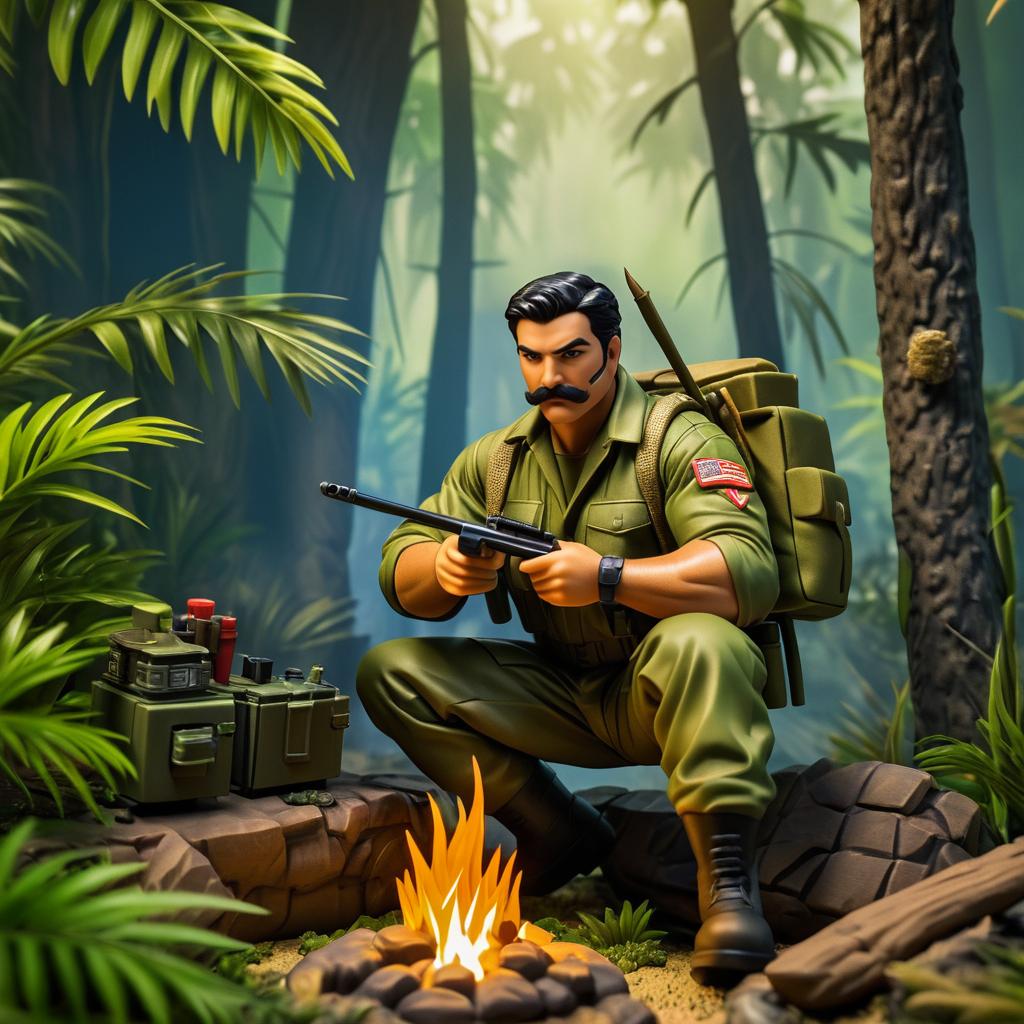 GI Joe Nomad in Jungle Survival Scene