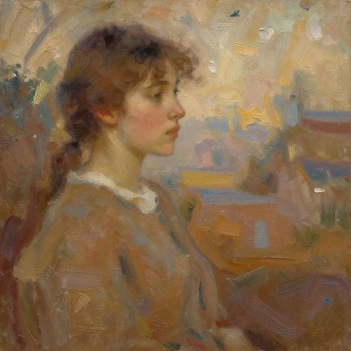 Vintage Impressionist Style Art
