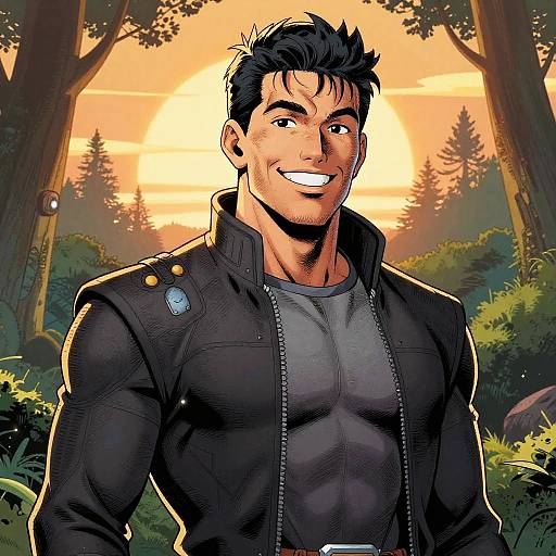 Galactic Diplomat Portrait in Forest