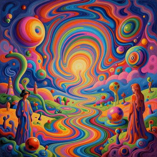 Psychedelic Surreal Dreamscape Art