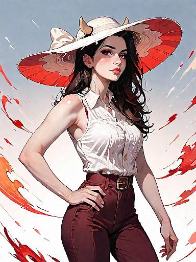 Stylish Woman in Casual Fashion