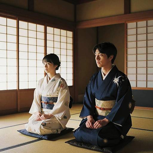 Yokozuwari in Traditional Tatami Room