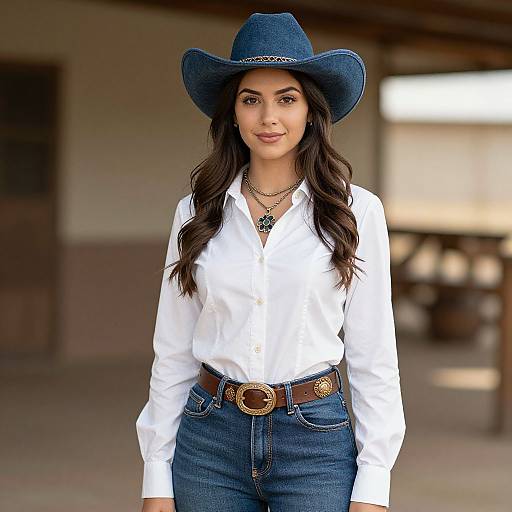Elegant Western Fashion Portrait