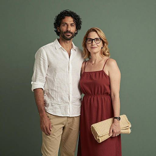 Serene Couple with Picnic Blanket