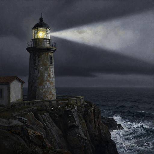 Charcoal Lighthouse Keeper in Mist