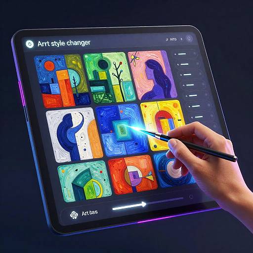 Futuristic AI Art Style Changer