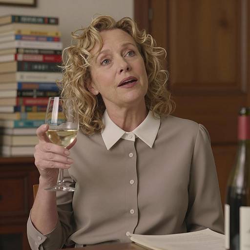 Candid Portrait of Relaxed Middle-Aged Woman