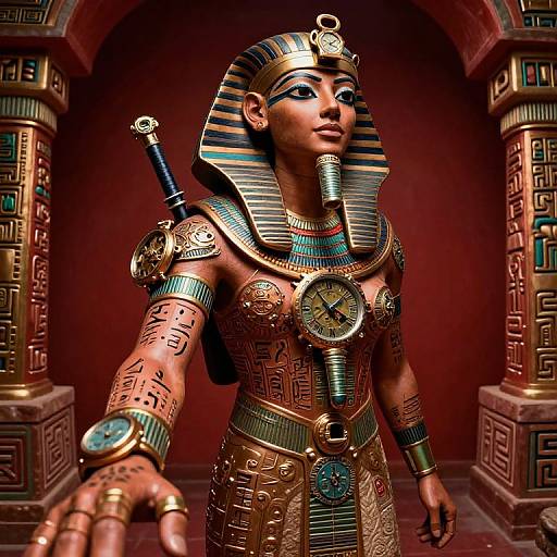 Surreal Time-Traveling Archaeologist Portrait