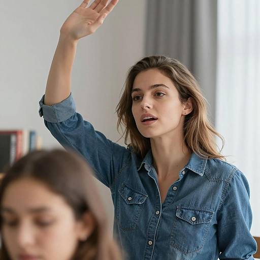 Dynamic Indoor Portrait of Woman
