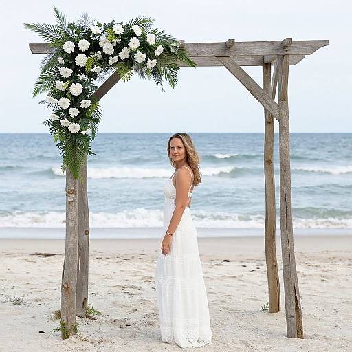 Graceful Beachside Bachelorette Arch