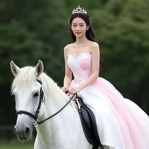 Princess on White Horse