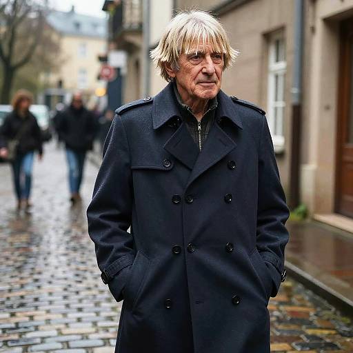 Senior Man with Peekaboo Fringe