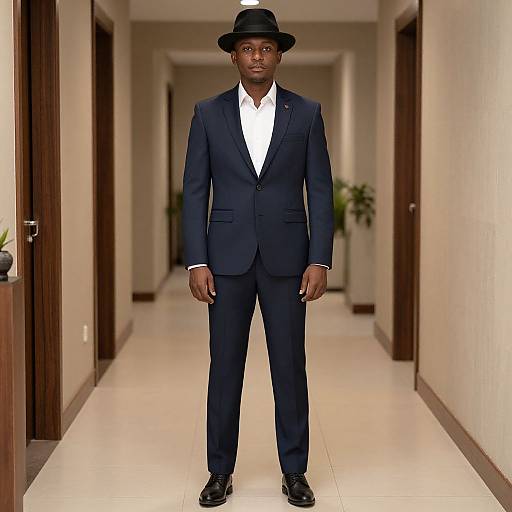 Indo Western Suit Man in Hallway