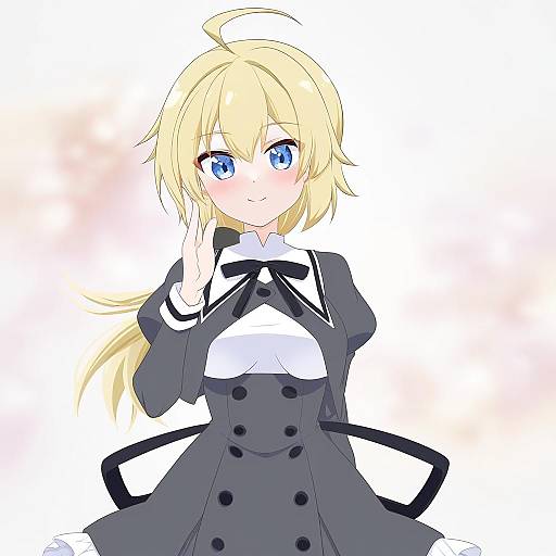 Illustration of Amano soraha, assault lily in the style of Hachi (chihagura)