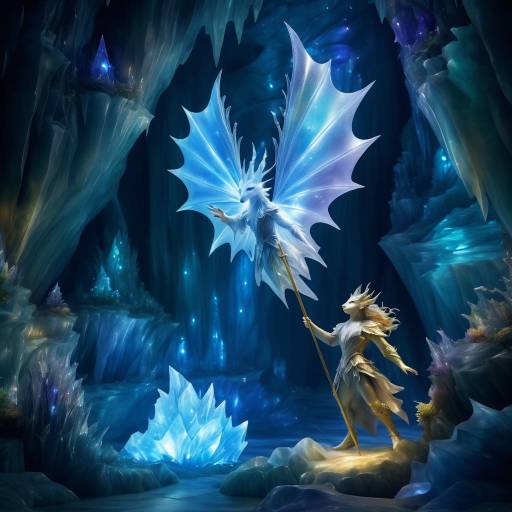 Magical Creature in Crystal Cave