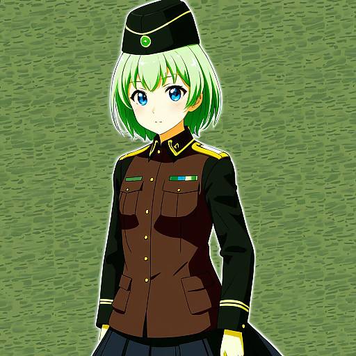 Illustration of Hida ema, girls und panzer in the style of Nimura yuuji