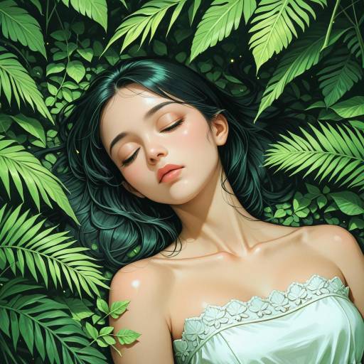 Serene Sleeping Beauty in Nature