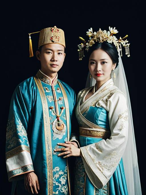 Elegant Luo Traditional Wedding Couple