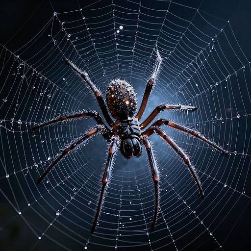 Galactic Spider Weaving Star Webs