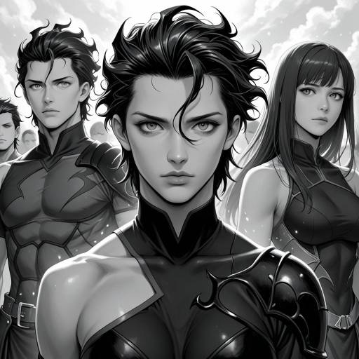 Monochrome Comic Featuring Diarmuid and Friends