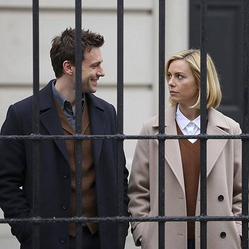 Contrast of Emotions Behind Iron Bars