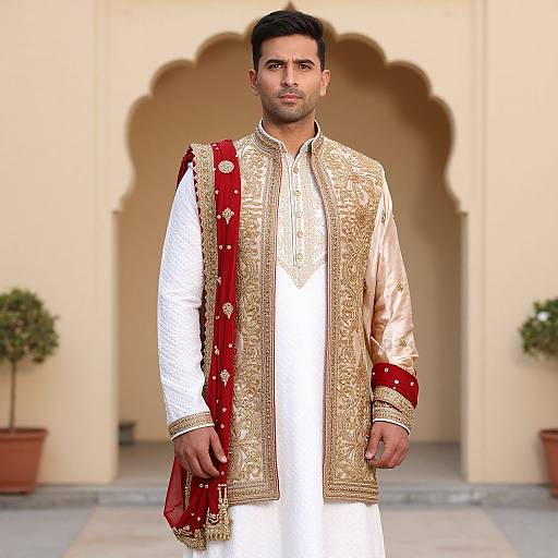 Elegant Sherwani Dulha Costume