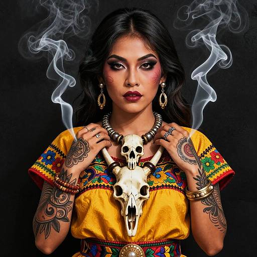 Filipino Female Neotraditional Tattoo